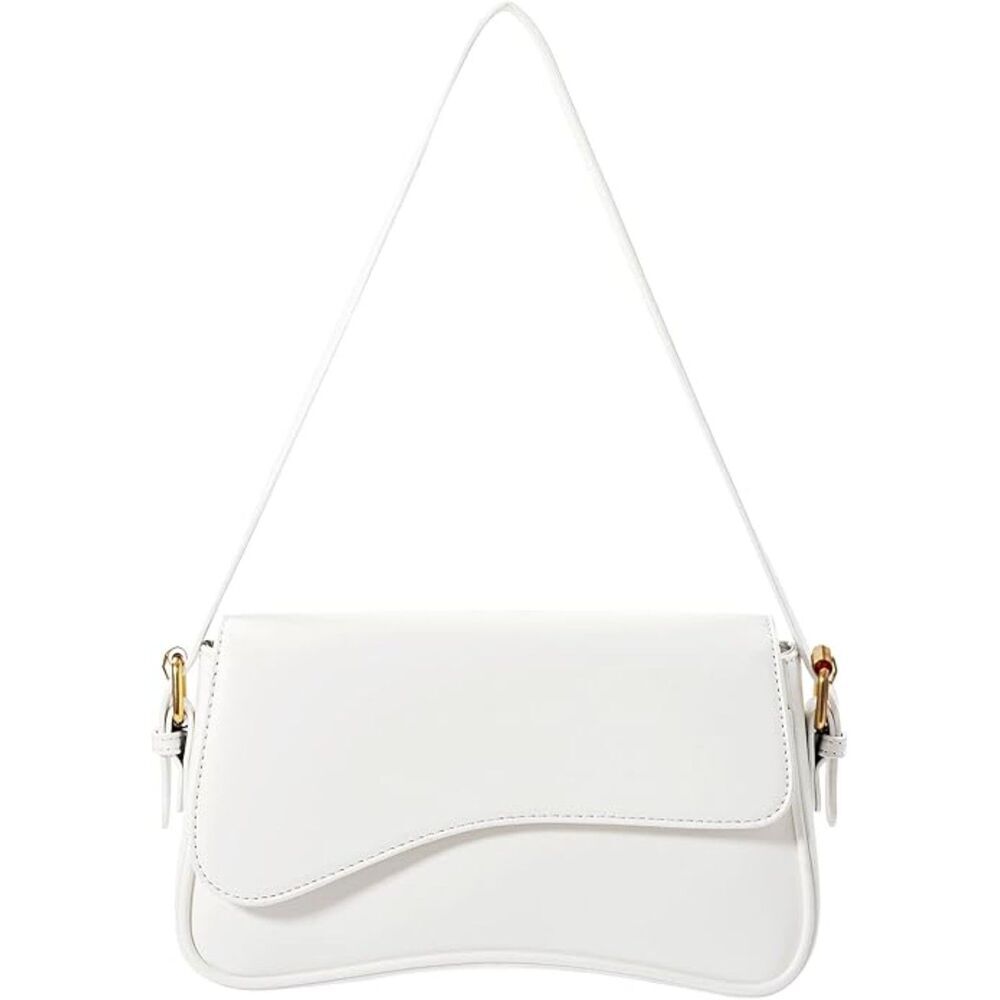 Women White Imported Casual Leather Waterproof Lightweight Hobo Handbag